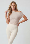 One Shoulder Asymmetrical Knit Top