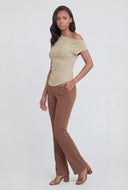 One Shoulder Asymmetrical Knit Top