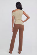 One Shoulder Asymmetrical Knit Top