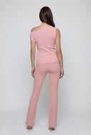 One Shoulder Asymmetrical Knit Top