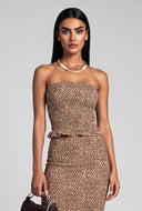 Ada Leopard Tube Top