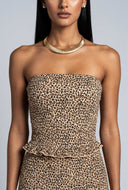 Ada Leopard Tube Top