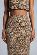 Ada Leopard Midi Skirt
