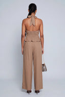 Linen Pleated Pants