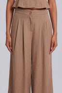 Linen Pleated Pants