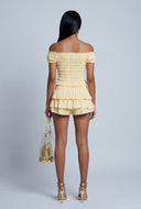 Elsa Striped Tiered Ruffle Shorts