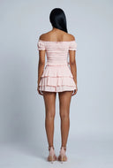 Ana Textured Off The Shoulder Crop Top