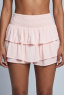 Ana Textured Tiered Ruffle Shorts