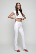 Ensley Pintuck Flared Pants