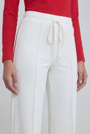Pintuck High-Waist Drawstring Pants