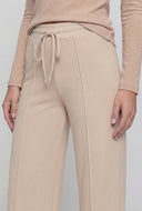 Pintuck High-Waist Drawstring Pants