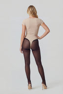 Icelynn Ribbed Square Neck Bodysuit