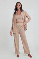 Aileen Textured Button-Front Shirt