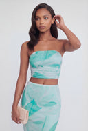 Remy Shirred Side Crop Tube Top