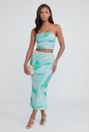 Remy Shirred Side Crop Tube Top
