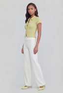 Textured Lettuce Edge Shirt