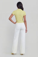Textured Lettuce Edge Shirt