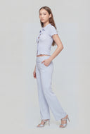 Textured Lettuce Edge Shirt