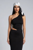 Jocelyn Metallic Detail Asymmetrical Top