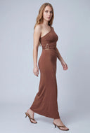 Jocelyn Metallic Detail Asymmetrical Top
