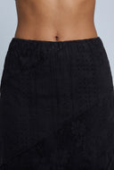 Aniyah Patchwork Midi Skirt