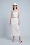 Aniyah Patchwork Midi Skirt
