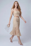 Aniyah Patchwork Midi Skirt