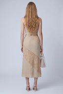 Aniyah Patchwork Midi Skirt