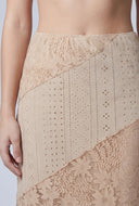 Aniyah Patchwork Midi Skirt