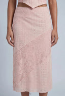 Aniyah Patchwork Midi Skirt