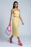 Aniyah Patchwork Midi Skirt