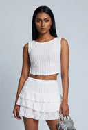 Textured Crop Top