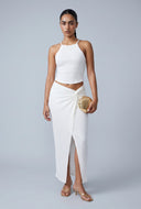 Lilian Textured Maxi Skirt