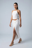 Lilian Textured Maxi Skirt