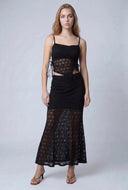 Eleanora Lace High Waist Maxi Skirt