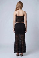 Eleanora Lace High Waist Maxi Skirt