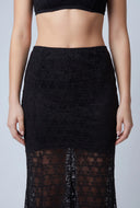 Eleanora Lace High Waist Maxi Skirt