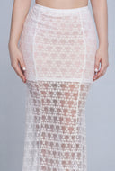 Eleanora Lace High Waist Maxi Skirt