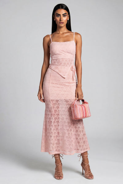Eleanora Lace High Waist Maxi Skirt