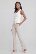 Michaela Shoulder Pad Blazer Vest