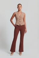 Michaela Shoulder Pad Blazer Vest