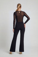 Nola Crepe Flare-Leg Pants