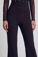 Nola Crepe Flare-Leg Pants