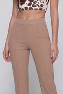 Nola Crepe Flare-Leg Pants