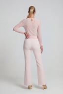 Nola Crepe Flare-Leg Pants