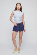 Knit Cap Sleeve Crop Top