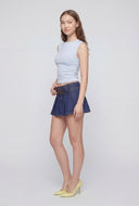 Knit Cap Sleeve Crop Top