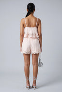 Floral Embroidered Eyelet Shorts