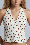 Polka Dot Halter Top