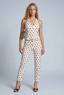 Polka Dot High Waist Crop Pants